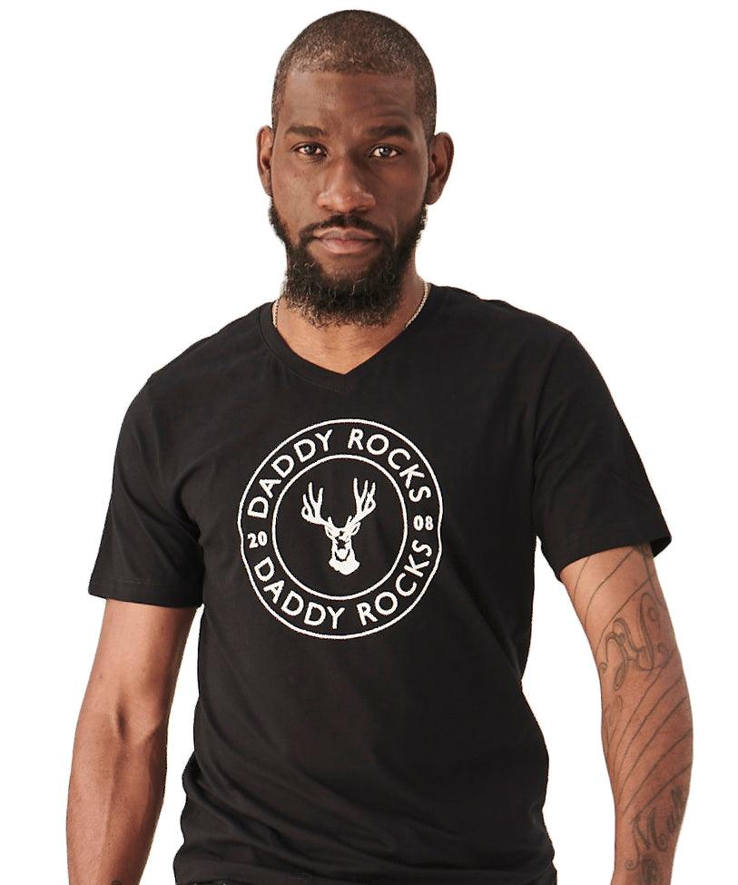 Camiseta Masculina Daddy Rocks - Gola V - DADDY ROCKS